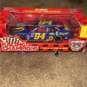50th anniversary McDonald’s NASCAR 1/24 scale  Blue Die-Cast Stock Car